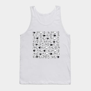 Icelandic Sheeps - chilled life in Iceland - blue Tank Top